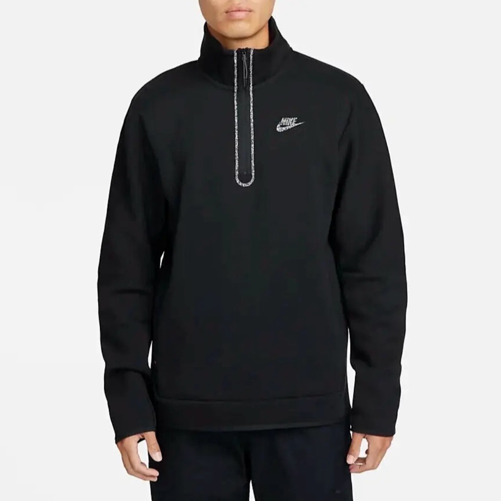 Nike Sportswear Tech Fleece Half Zip Top Mens Size XXL Black DQ4314 010